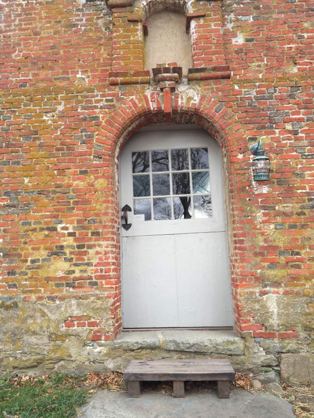 Front door of the manor portion of the building